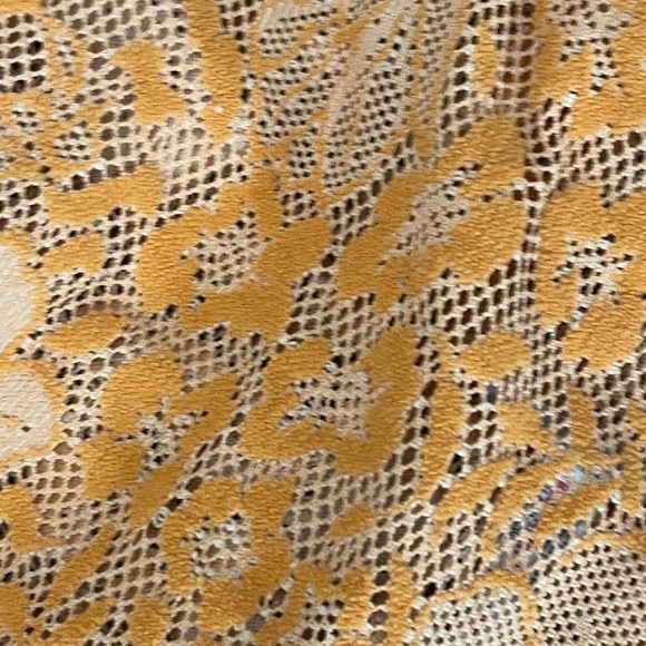 Free People INTIMATELY orange Lace floral live it up bodysuit size Medium True - Picture 6 of 8